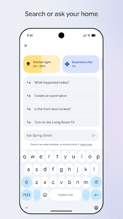 Google Home screenshot