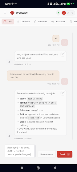 OpenClaw screenshot